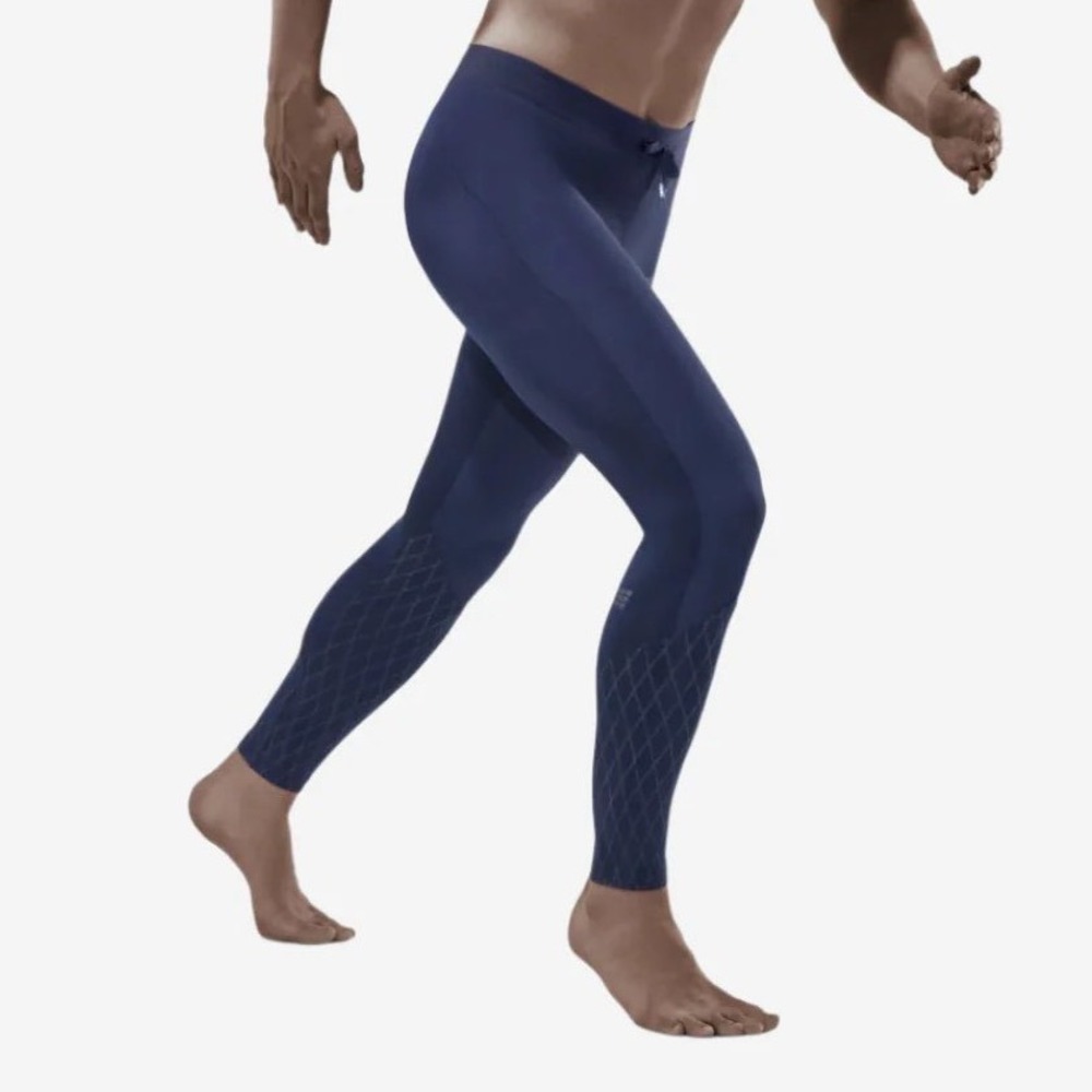 CEP Cold Weather Tights Mens Small Navy Blue Compression Running Leggings